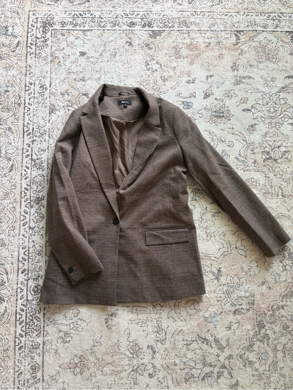 Reitmans Brown Houndstooth Blazer